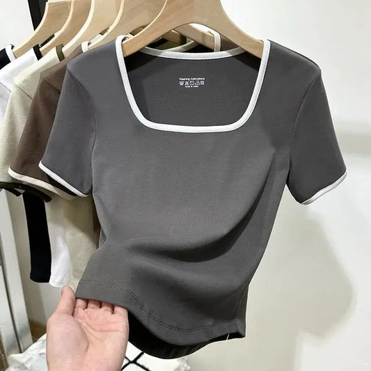 Ursula Shirt | Lässiges Shirt mit quadratischem Ausschnitt