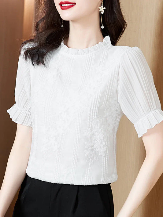 Vyra Bluse | Chiffonbluse für Frauen