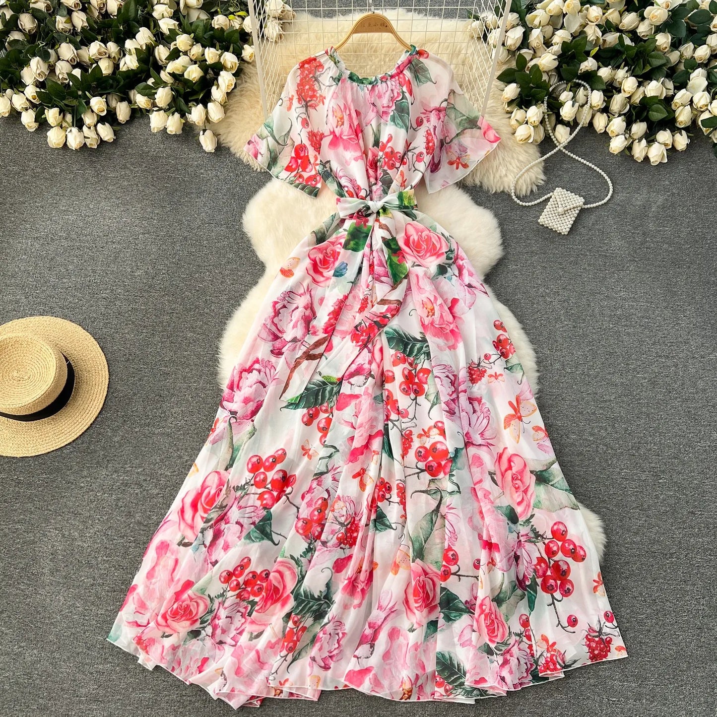 Evelyn - Elegantes Kleid mit Druck