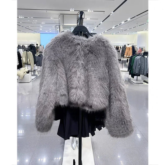 Sharon - Vintage Winter Pelzjacke