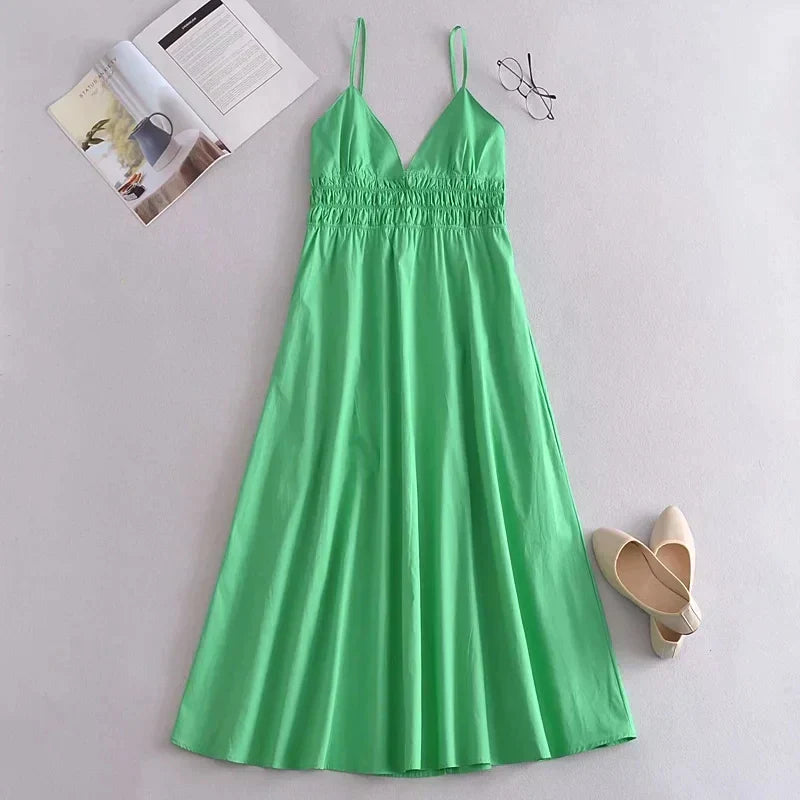 Emmeline - Sommerkleid mit V-Ausschnitt für Frauen