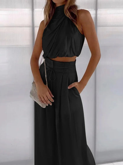 Elle - Elegantes ärmelloses Top-Set für Frauen