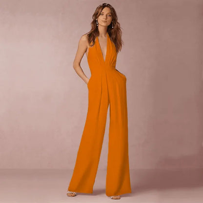 Weiter Jumpsuit - Lässiger Stil - Hochwertige Materialien - Perfekt für jeden Tag