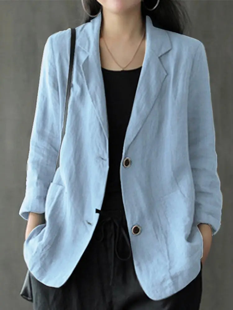 Ebba - Freizeitjacke mit Knöpfen für Frauen