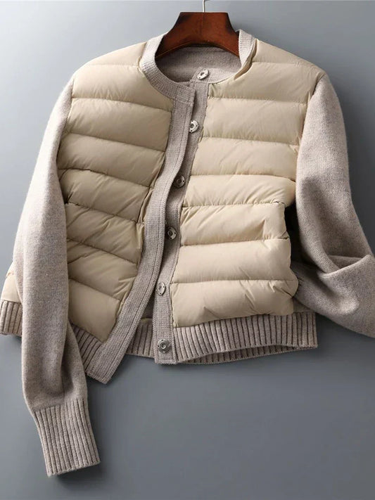 Women's Puffer Jacket | Grey - Warmer Wintermantel