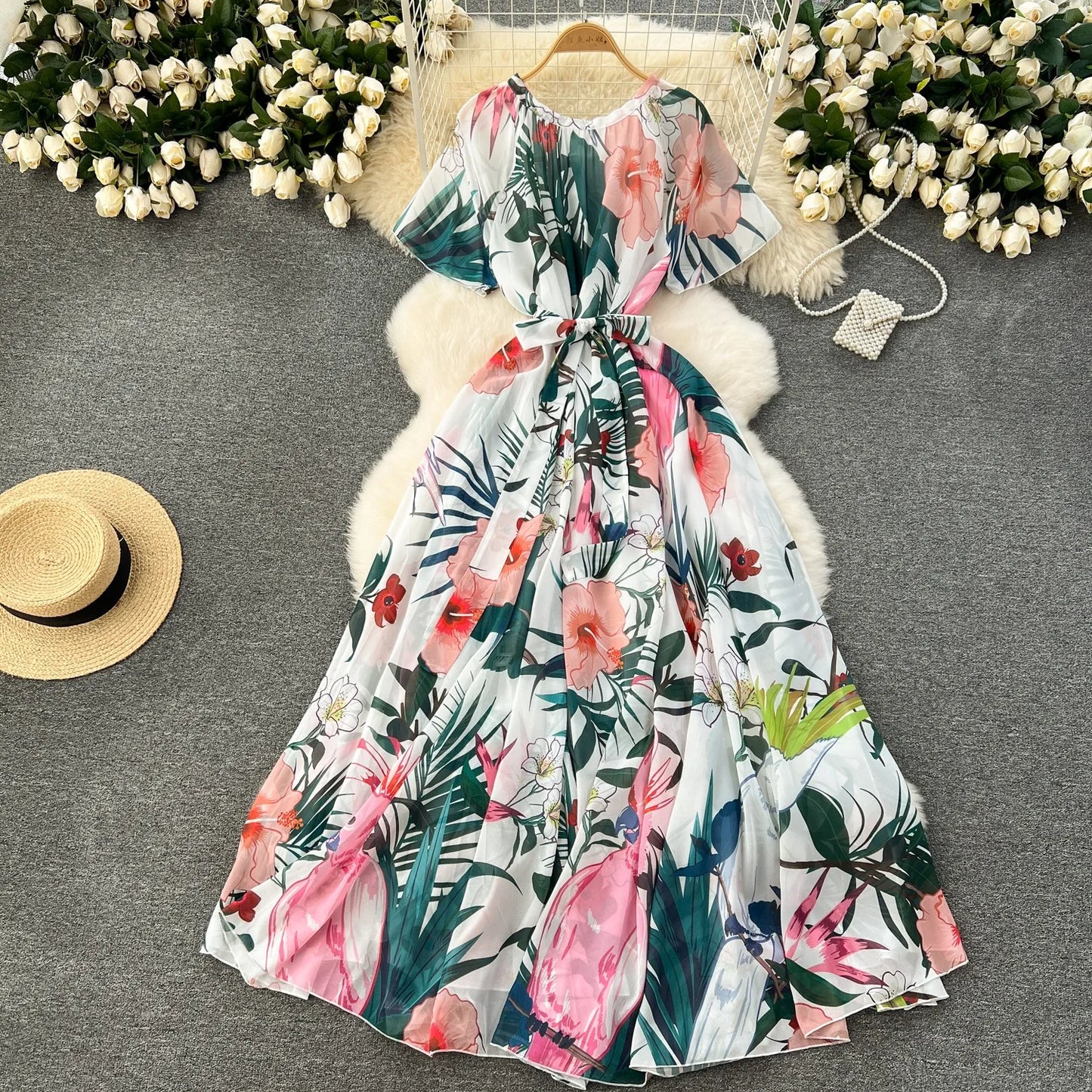 Evelyn - Elegantes Kleid mit Druck