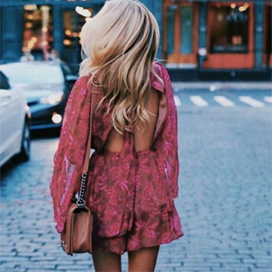 Esmée | Playsuit mit offenem Rücken