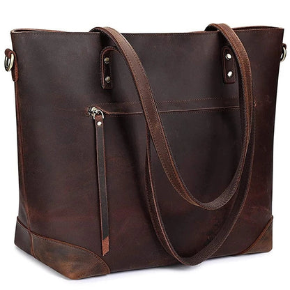 Wrenley - Schultertasche aus Vintage-Leder