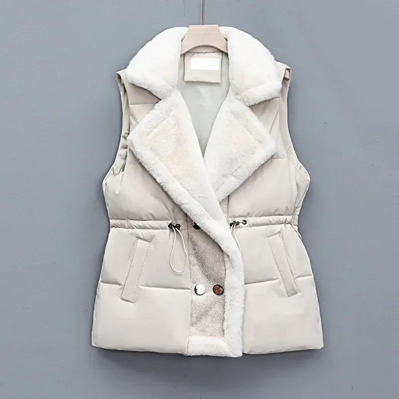 Amara - Elegante Damenweste aus Kunstpelz Perfekt für Herbst und Winter