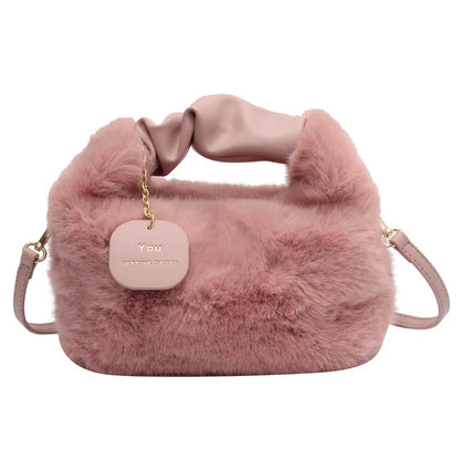 Flauschige Crossbody-Tasche für Frauen