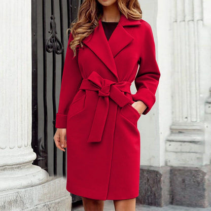 Trenchcoat Wintermantel mit Knopfleiste in bunten Farben - Hailey