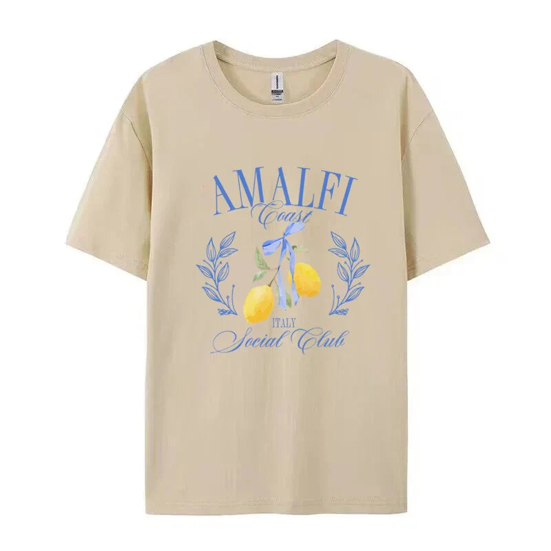 T-Shirt - Amalfi Collection - Luftiges, zeitloses Design, lockere Passform - perfekt für legere und formelle Anlässe