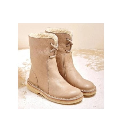 Wasserdichte Stiefel mit Wollfütterung