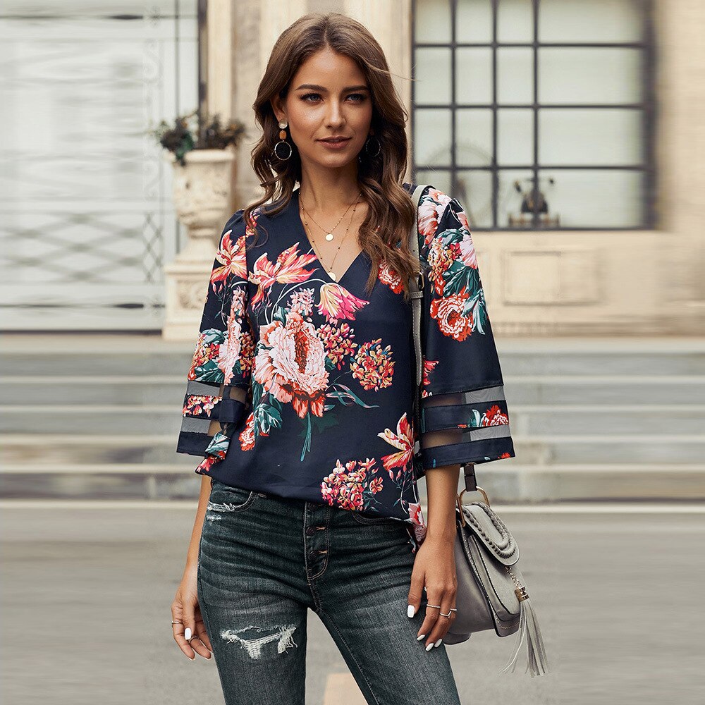 Laura Bluse | Lose Damenbluse