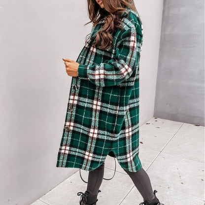 Stilvolle karierte Jacke