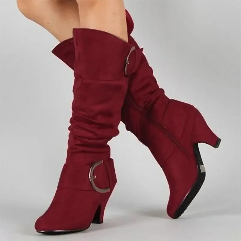 Elegante Damen-Stiefeletten für Herbst und Frühling, mit originellem Design für leuchtende Auftritte