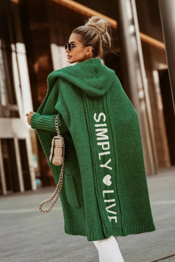 Elegante Strickjacke mit langen Ärmeln