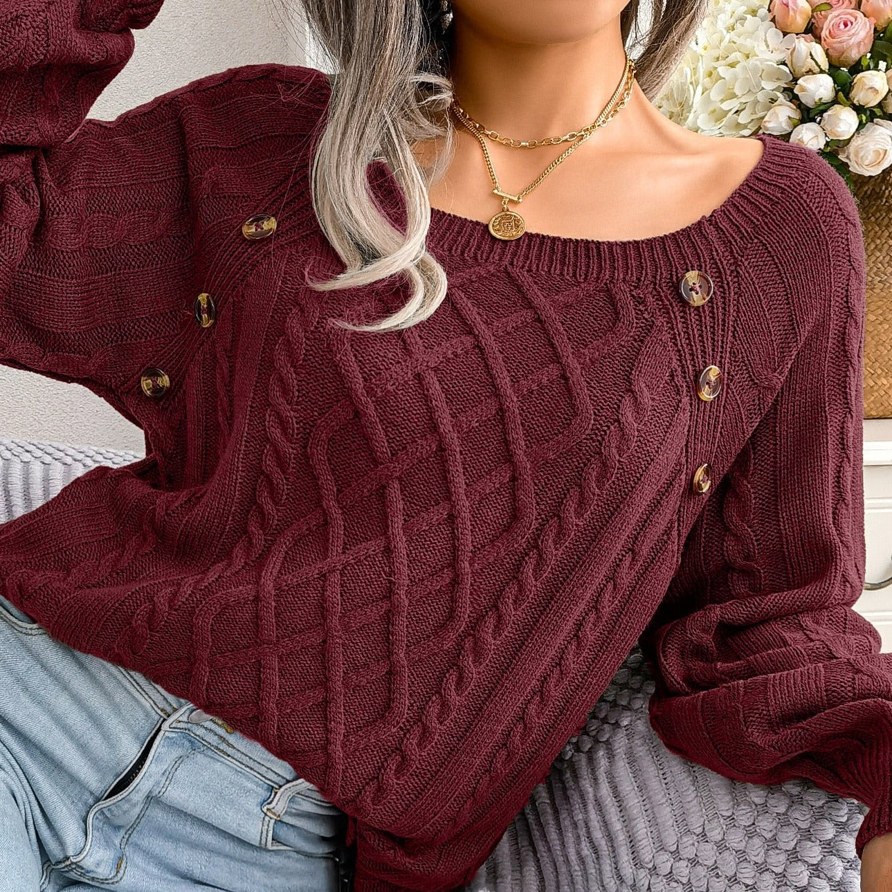 ADELINDA - Modischer Strickpulli für Damen