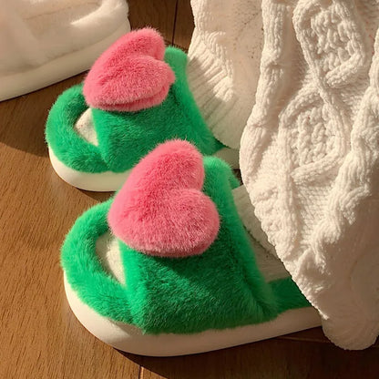 Chloe Heart Hausschuhe | Flauschig & Warm
