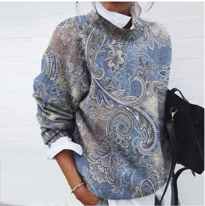 Genevieve | Modischer Blumenpullover
