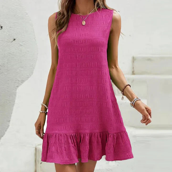 Amparo - Gesmoktes Kleid mit Rüschen