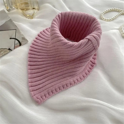 Winter winddicht gestrickter Fake-Kragen für Frauen