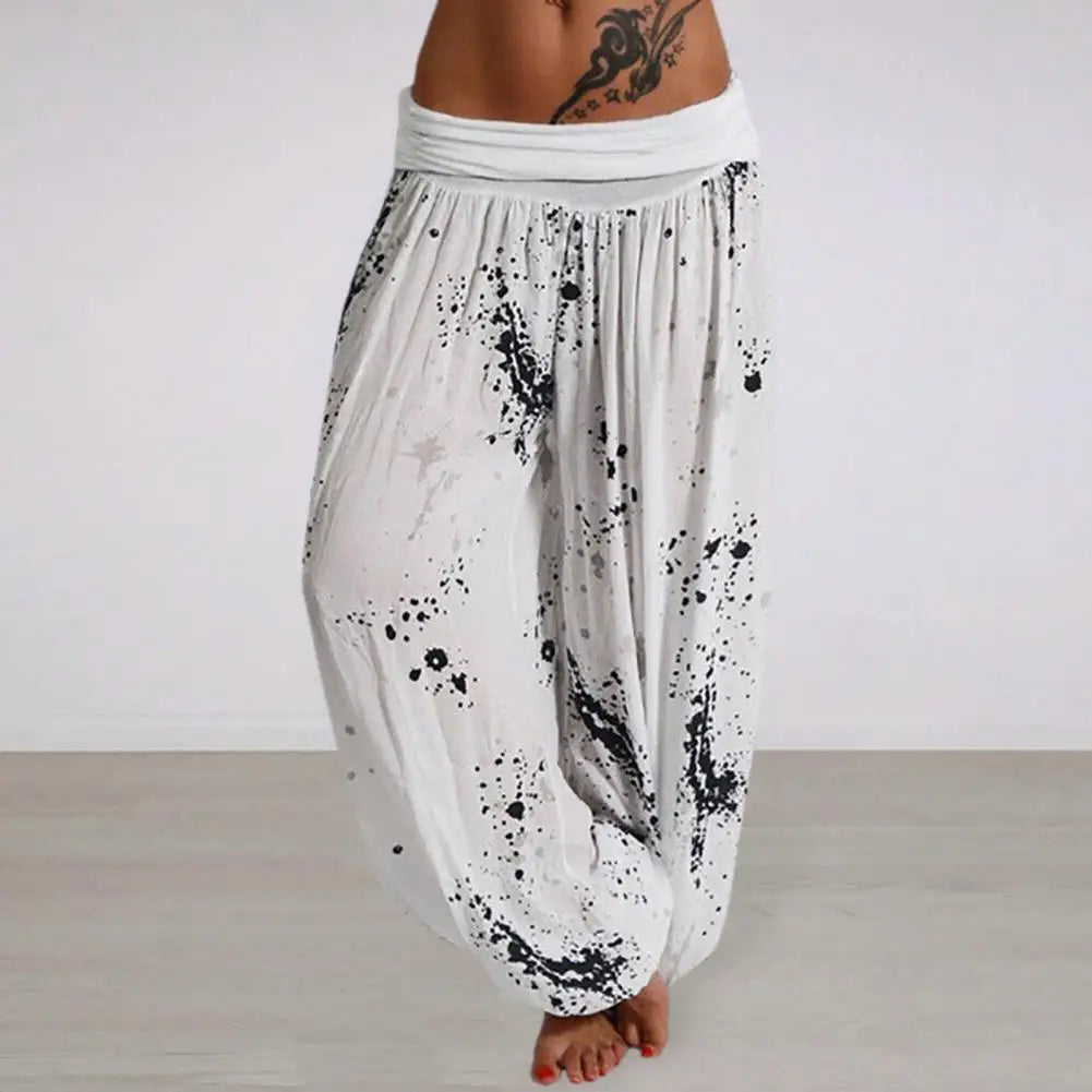 Tie Dye Hose mit Aufdruck für Damen