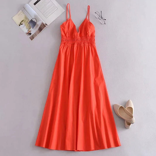 Emmeline - Sommerkleid mit V-Ausschnitt für Frauen