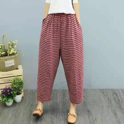 Wennyfred - Sommerliche karierte Mode-Hose