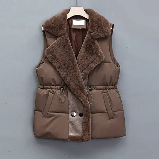 Amara - Elegante Damenweste aus Kunstpelz Perfekt für Herbst und Winter