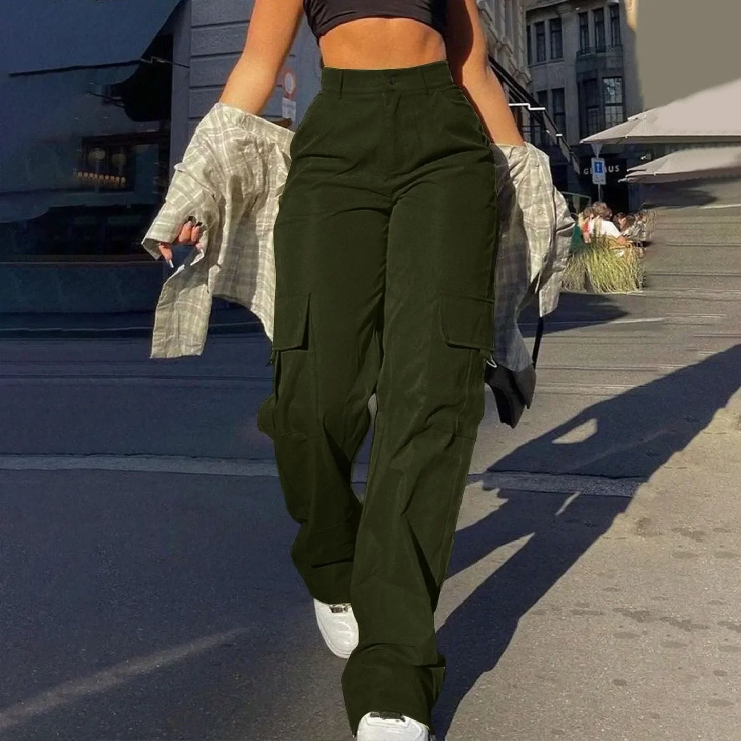 Clara - Cargohose mit hoher Taille für Frauen