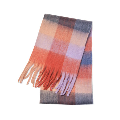 Scarvello | Dicker warmer Kaschmir-Regenbogen-Schal