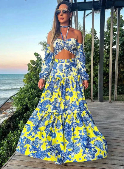 Mildred - Stylisches Strandkleid mit Druck