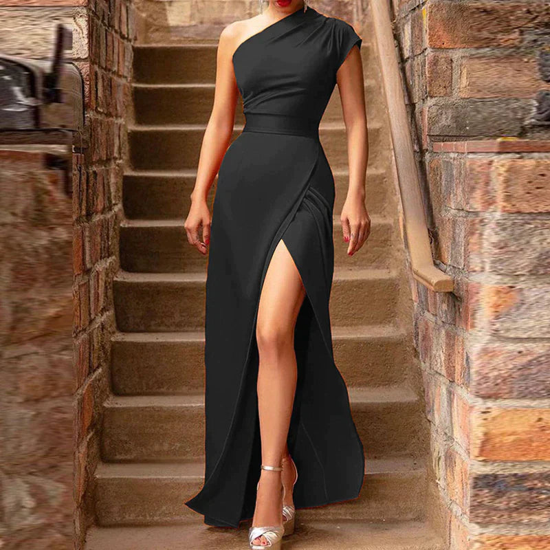 Prue - Elegantes Maxikleid mit hohem Schlitz