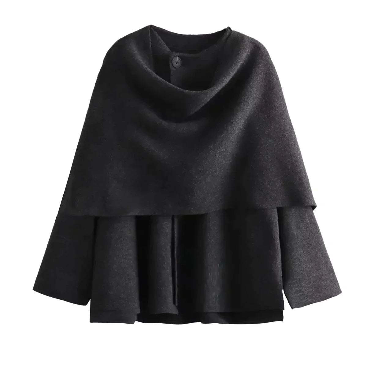 Übergroße Jacke mit Schal | Bequem und warm - perfekt für den Winter