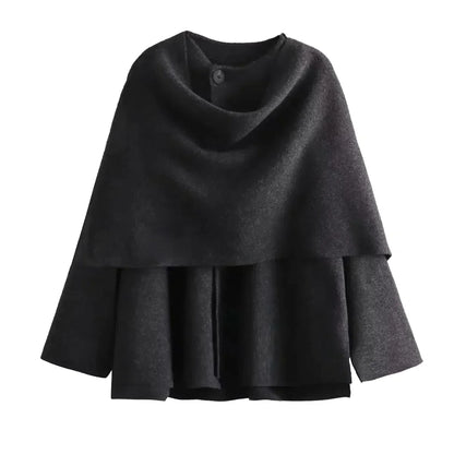 Übergroße Jacke mit Schal | Bequem und warm - perfekt für den Winter