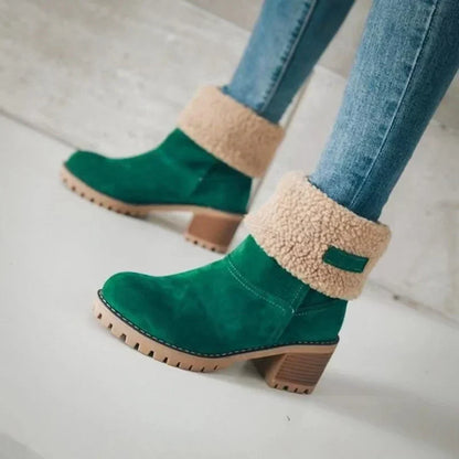 Kalvira™ | Warme Winterstiefel mit Umlegekragen