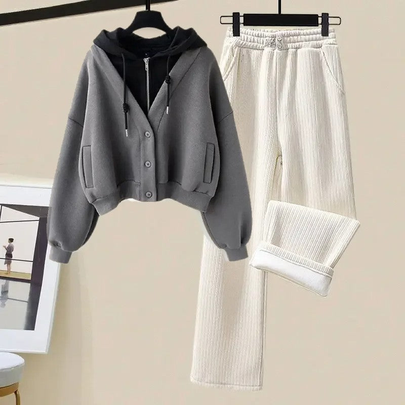 Mila - Lässiges und stilvolles Herbst-Jogginganzugset für Frauen
