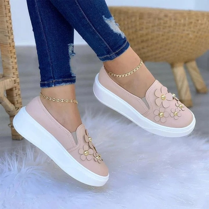 Frauen Casual Blume Schuhe Turnschuhe
