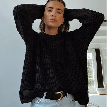 Lora - Eleganter Herbstpullover aus Rippstrick für Frauen