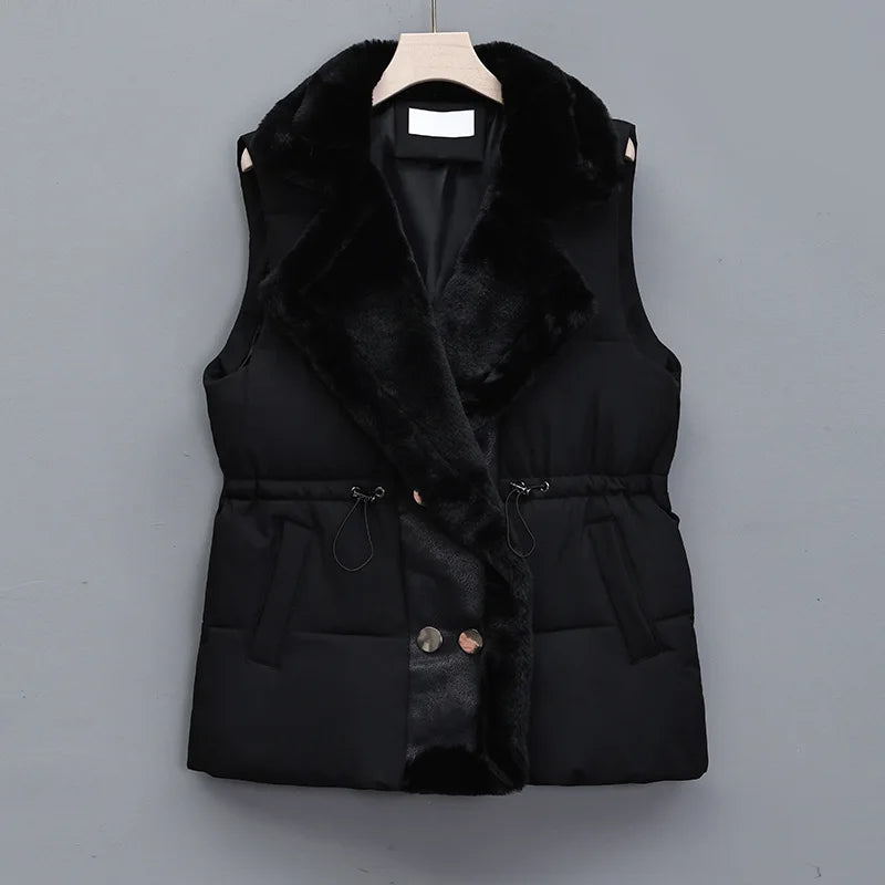 Amara - Elegante Damenweste aus Kunstpelz Perfekt für Herbst und Winter