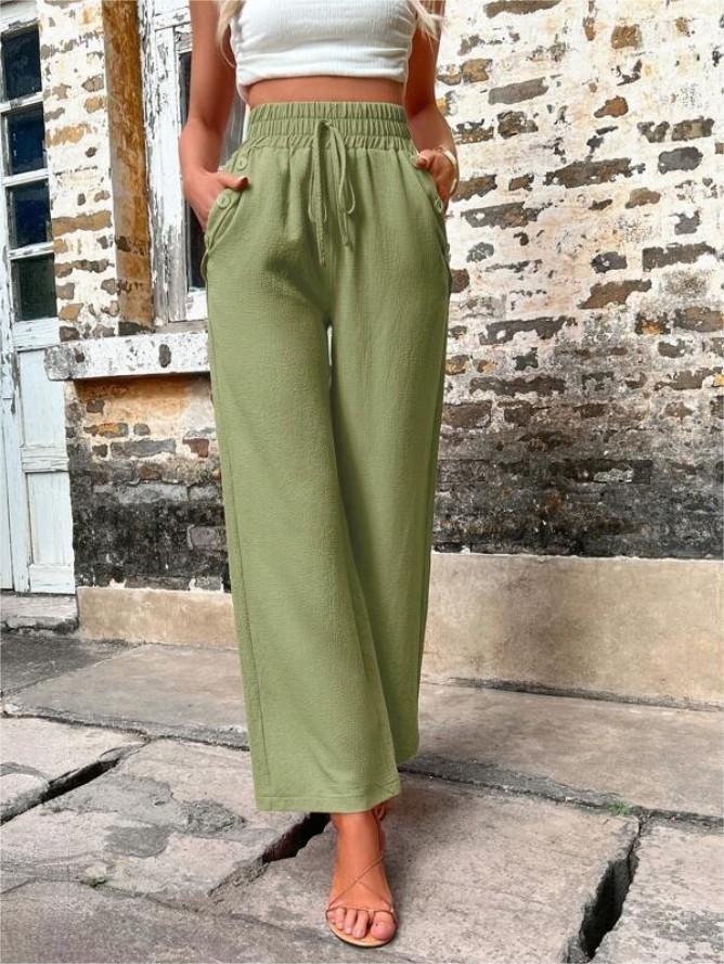 Élodie - Leinenhose mit hoher Taille