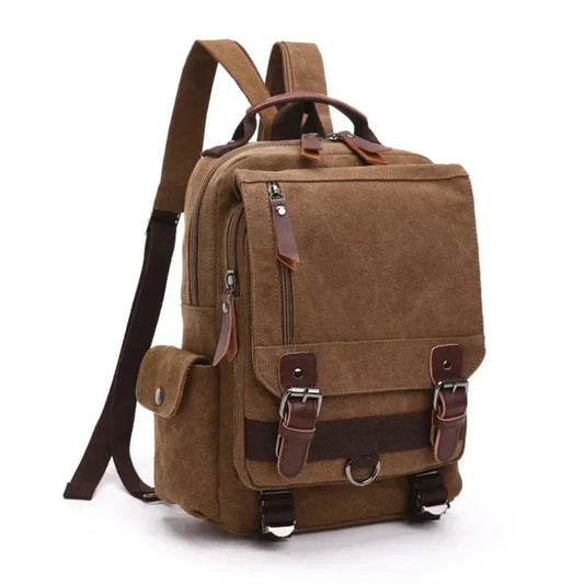 Thijs | Vintage Backpack - Große multifunktionale Reisetasche für Abenteurer