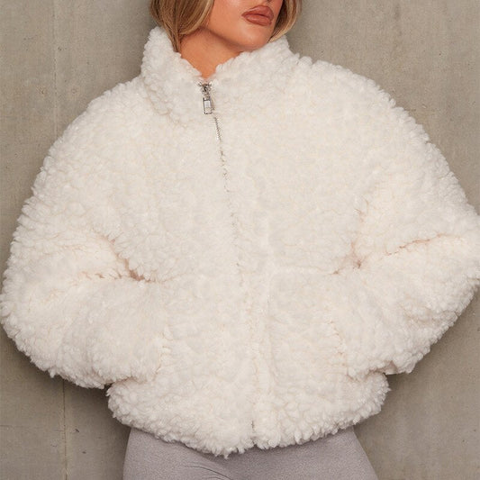 DienkesJacket I Teddy Cropped Jacket für Damen