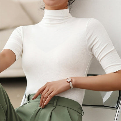 Helena - Damen-Rollkragenpullover - Slim Fit & Modisch