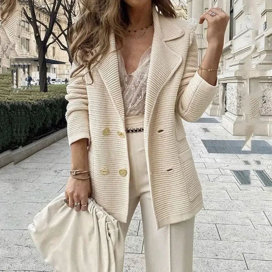 Melendes - Eleganter doppelreihiger Blazer für Frauen