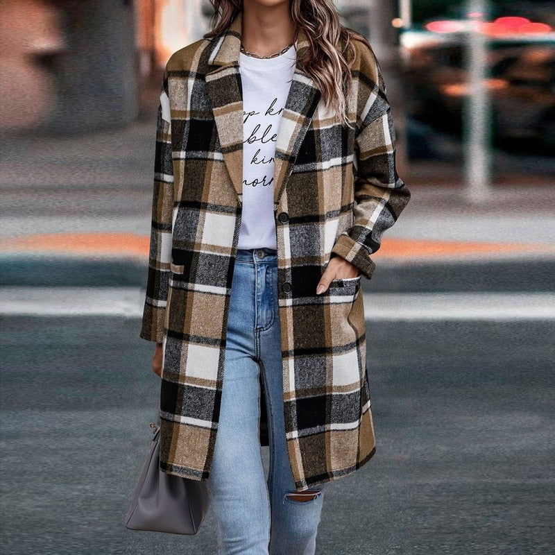 BethanysJacket I Karierte Jacke für Frauen