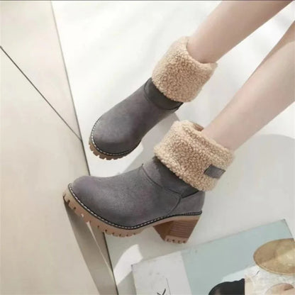 Kalvira™ | Warme Winterstiefel mit Umlegekragen