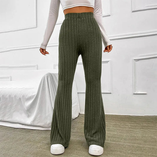 Eva | Gerippte Palazzo-Hose | Lässiger Chic | Weicher Stoff