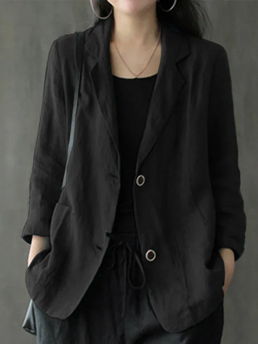 Ebba - Freizeitjacke mit Knöpfen für Frauen